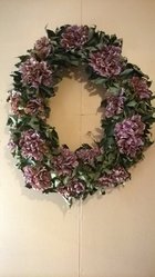 hand made flower wreath 